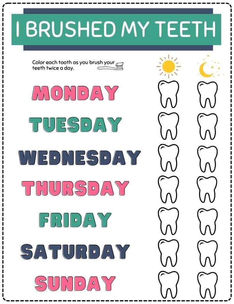 printable toothbrush chart printable toothbrush chart