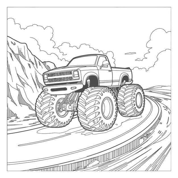 printable truck coloring pages