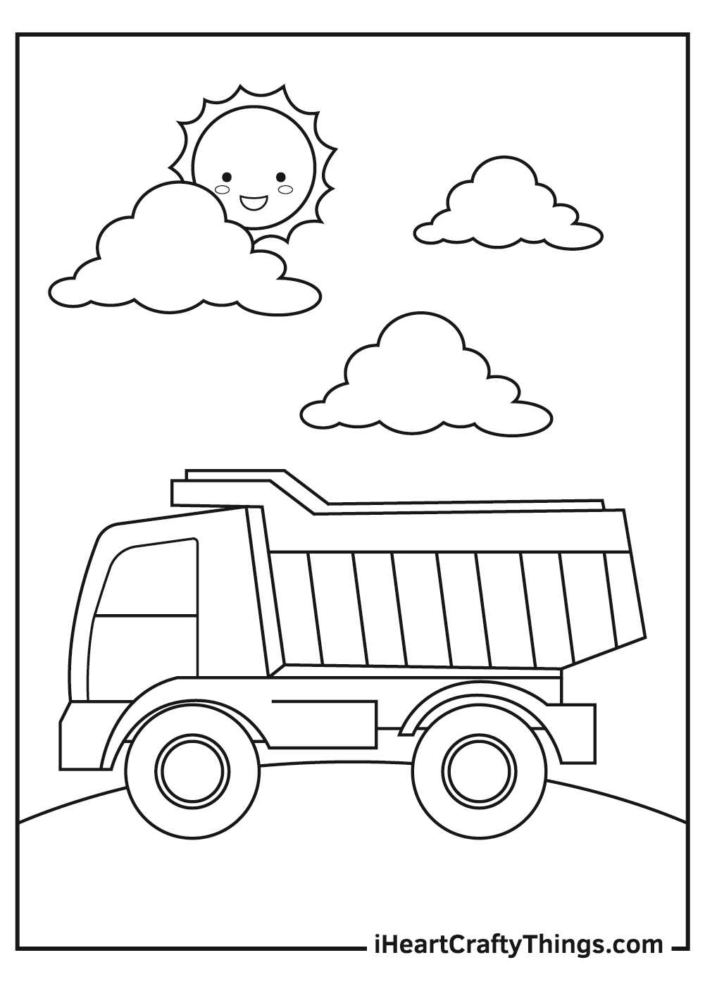 printable truck coloring pages
