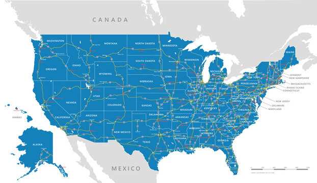 printable usa map with major cities printable usa map with major cities