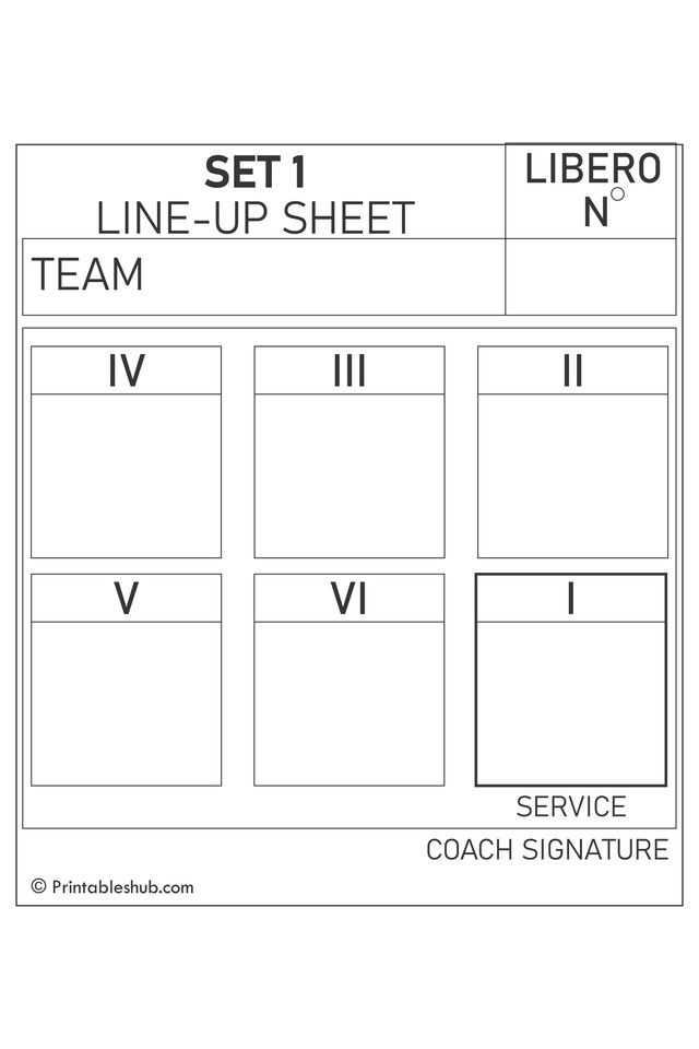 printable volleyball lineup sheets printable volleyball lineup sheets
