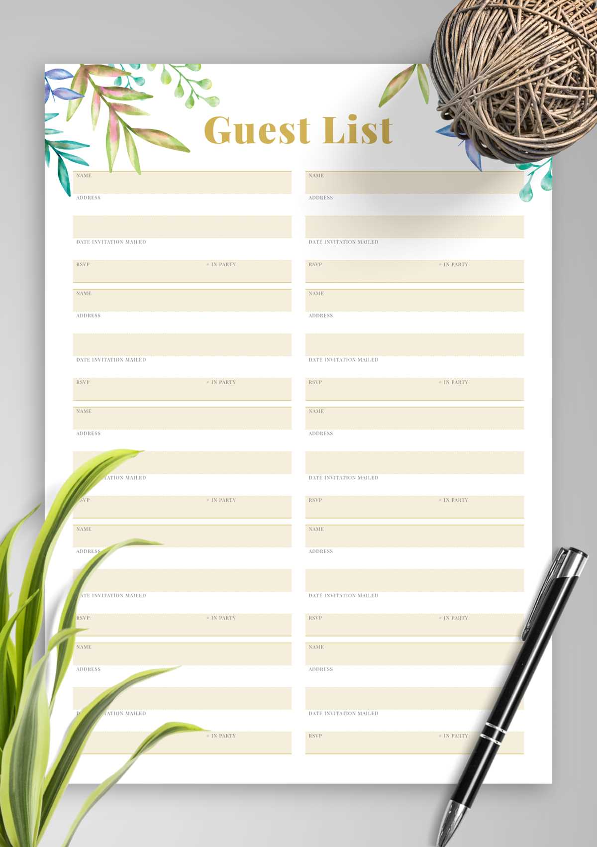 printable wedding guest list printable wedding guest list