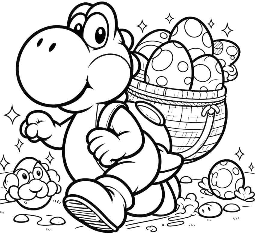 printable yoshi coloring pages printable yoshi coloring pages