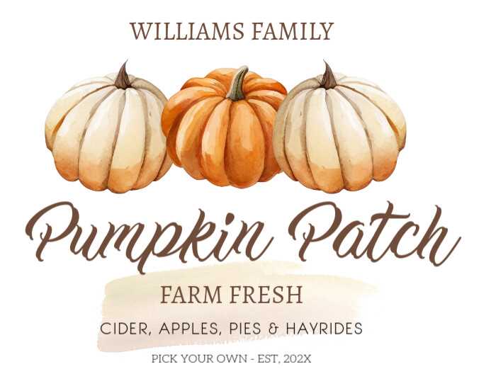 pumpkin patch sign printable