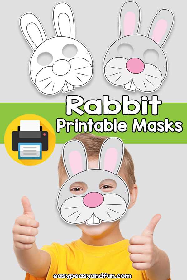 rabbit printable mask rabbit printable mask
