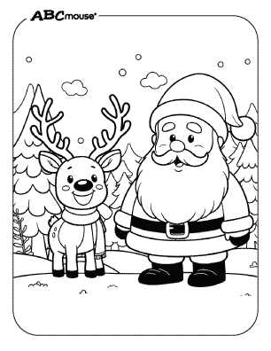 santa printable coloring pages santa printable coloring pages