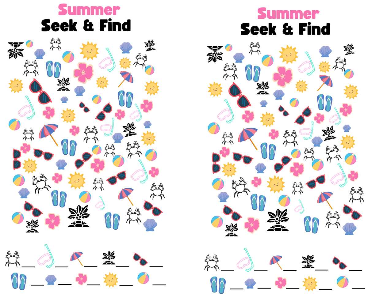 seek and find printable seek and find printable