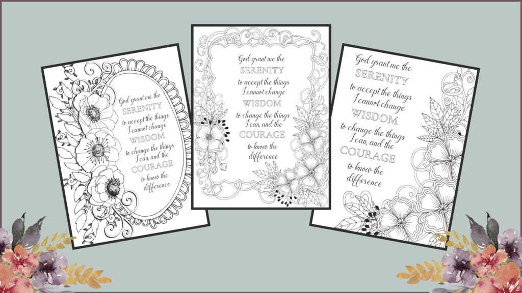 serenity prayer printable image free