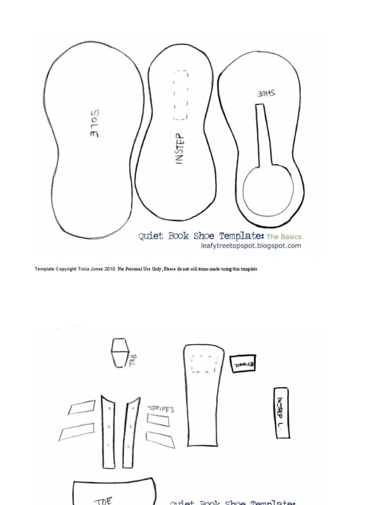 shoe printable template