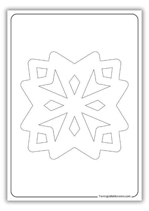 small snowflakes printable