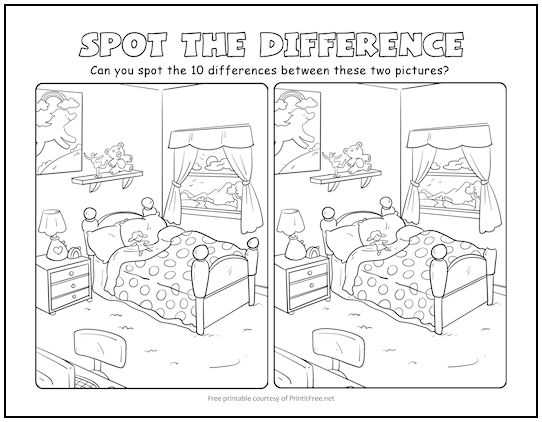 spot the difference printable for kids spot the difference printable for kids