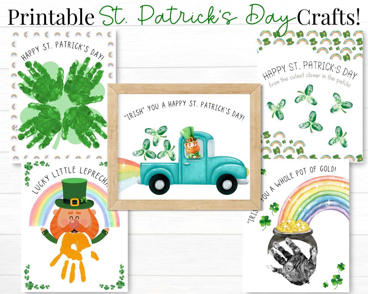 st patricks day crafts printable st patricks day crafts printable