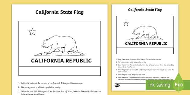 state flag of california printable