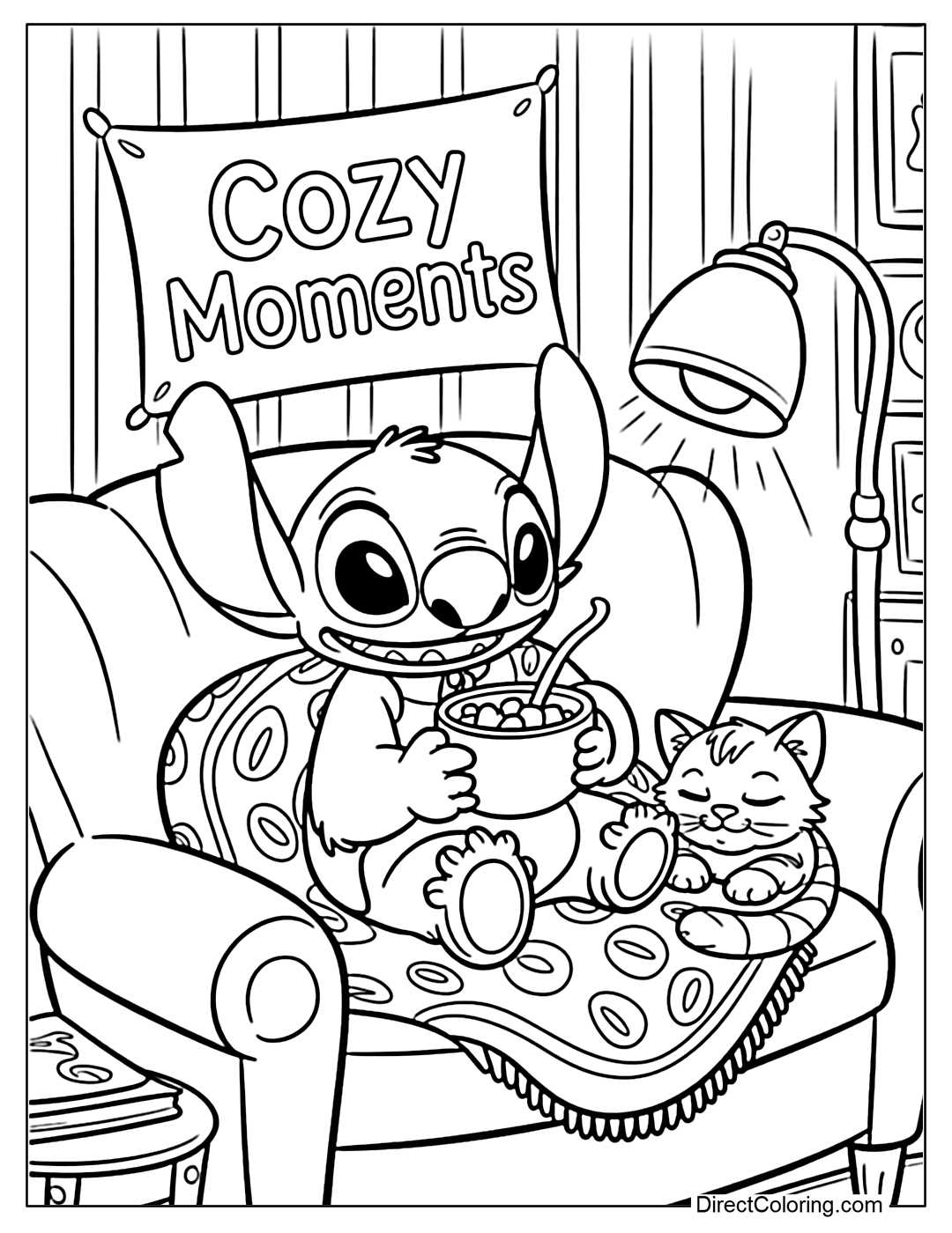 stitch printable coloring page