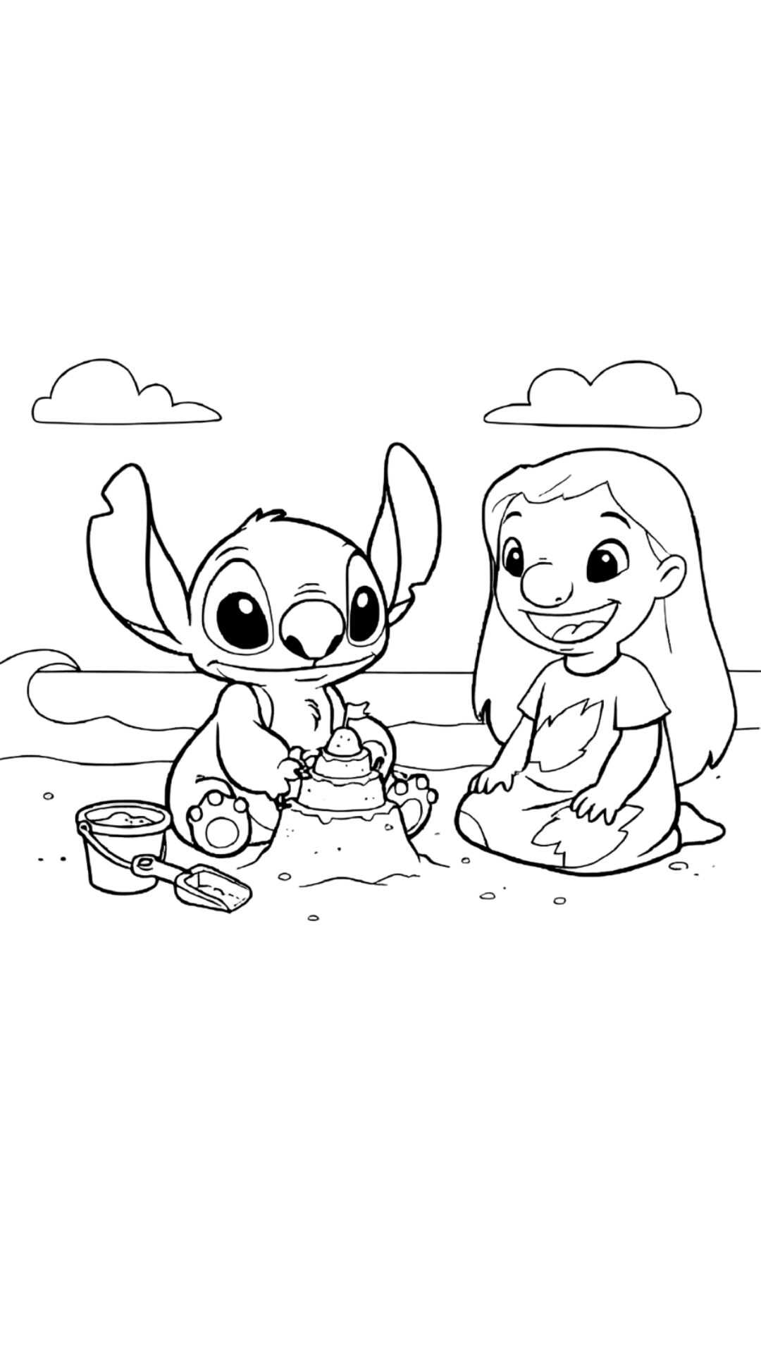 stitch printable coloring page