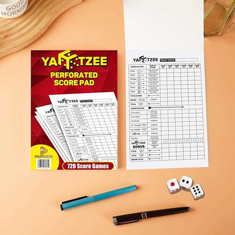 triple yahtzee score card printable