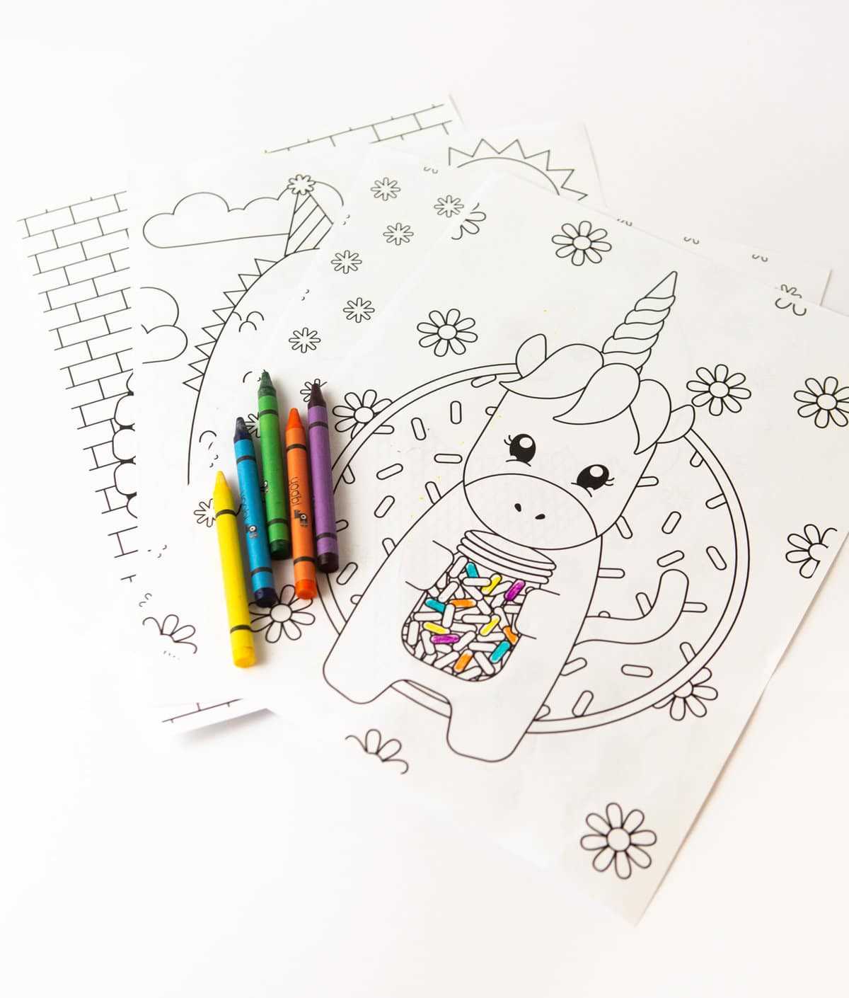 unicorn coloring sheets printable