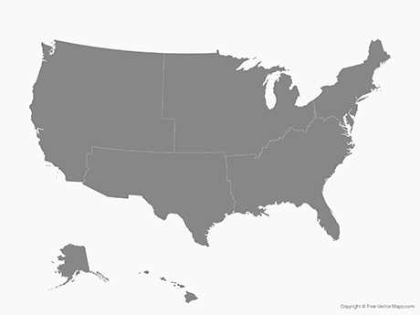 united states regions map printable