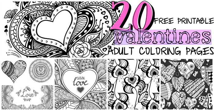 valentine color page printable valentine color page printable