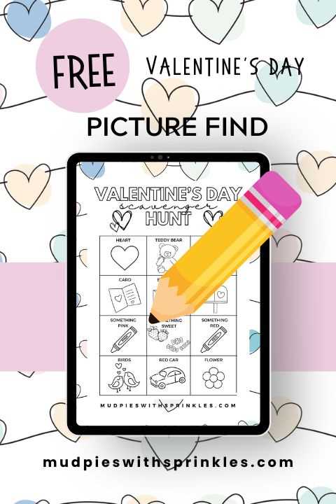 valentine scavenger hunt free printable valentine scavenger hunt free printable