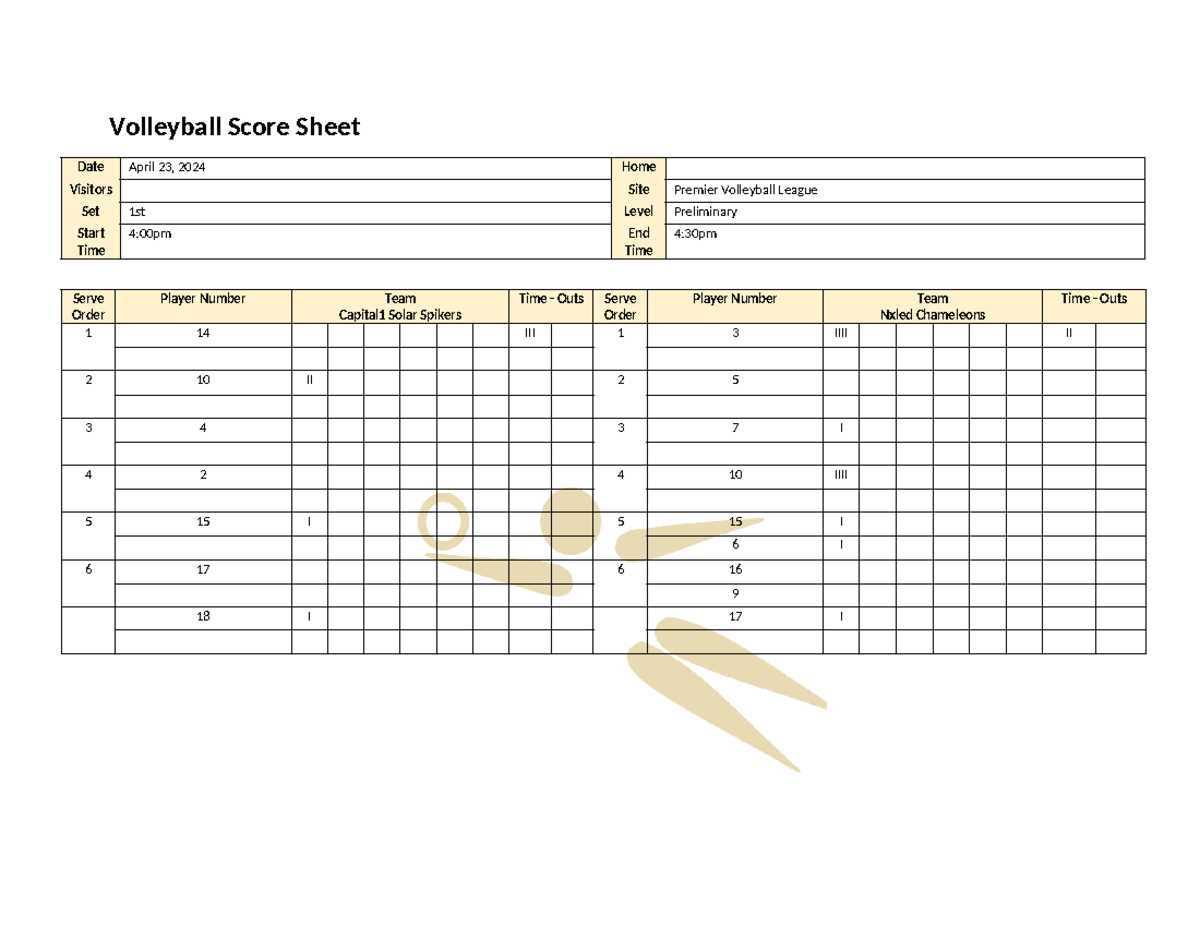 volleyball score sheet printable volleyball score sheet printable