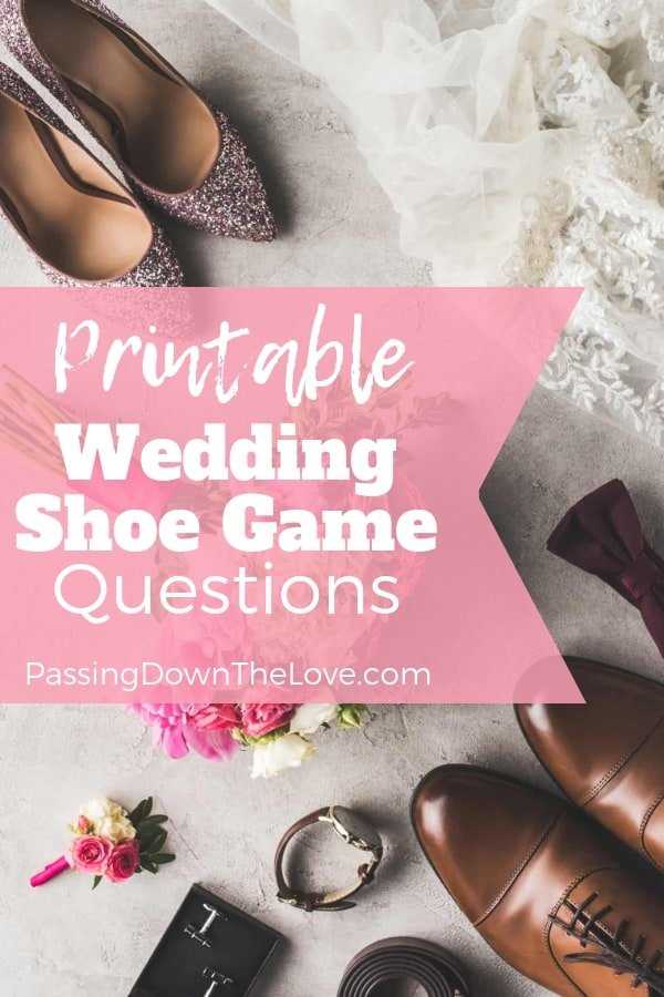 wedding shoe game printable wedding shoe game printable
