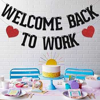 welcome back sign for coworker printable welcome back sign for coworker printable
