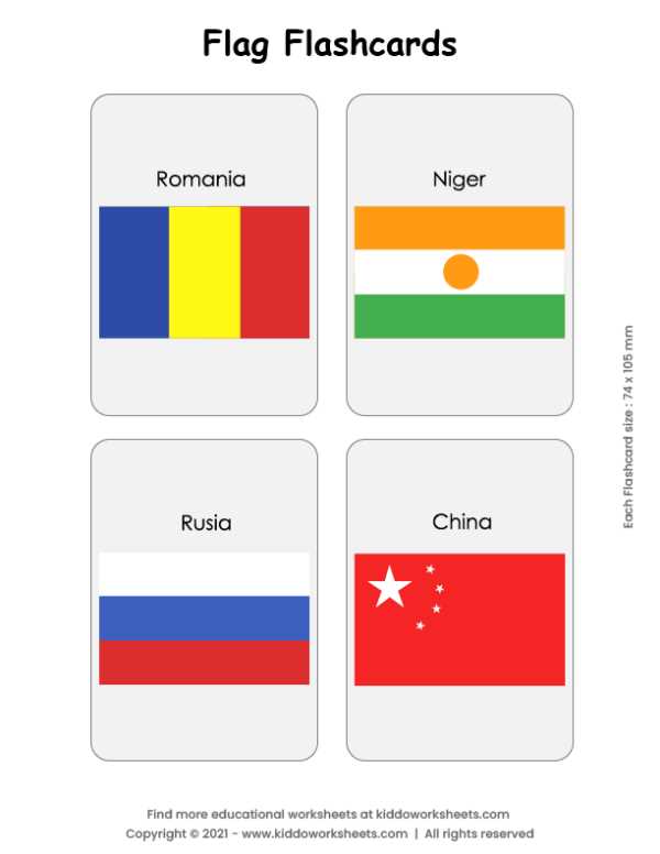 world flags printable free