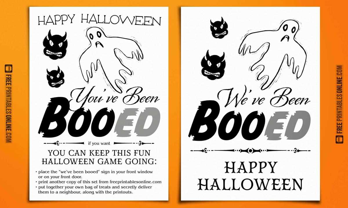 youve been booed printable youve been booed printable