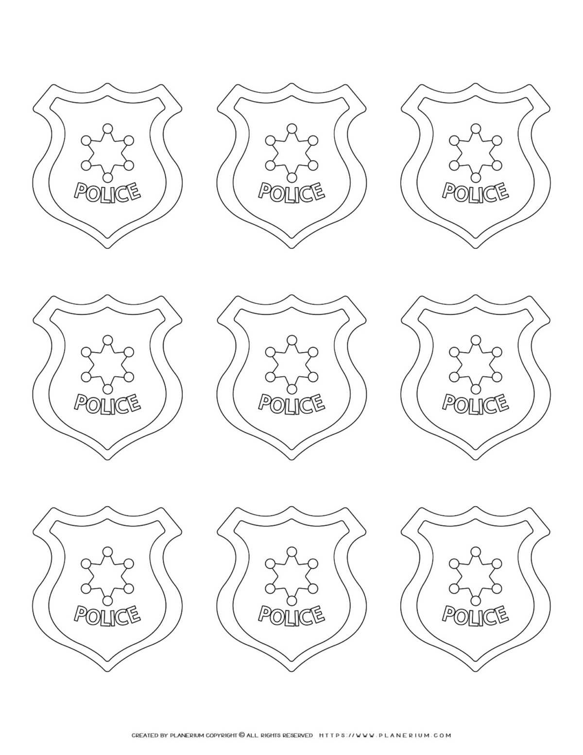 police badge printable template