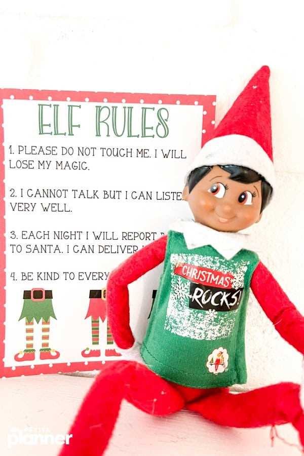 elf rules printable