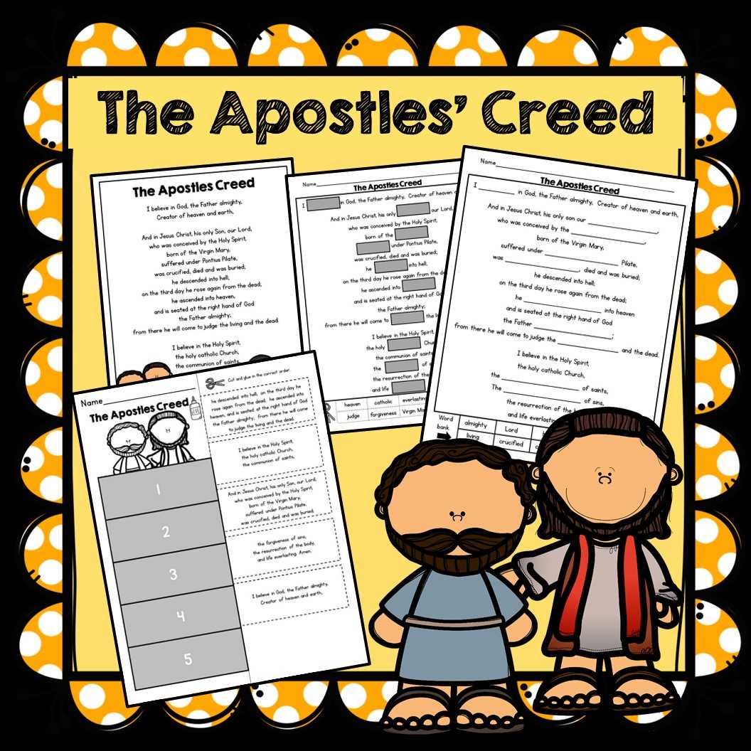 free printable apostles creed worksheet free printable apostles creed worksheet