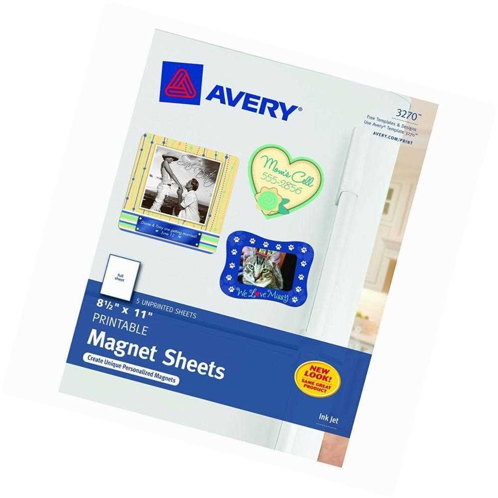 avery printable magnetic sheets