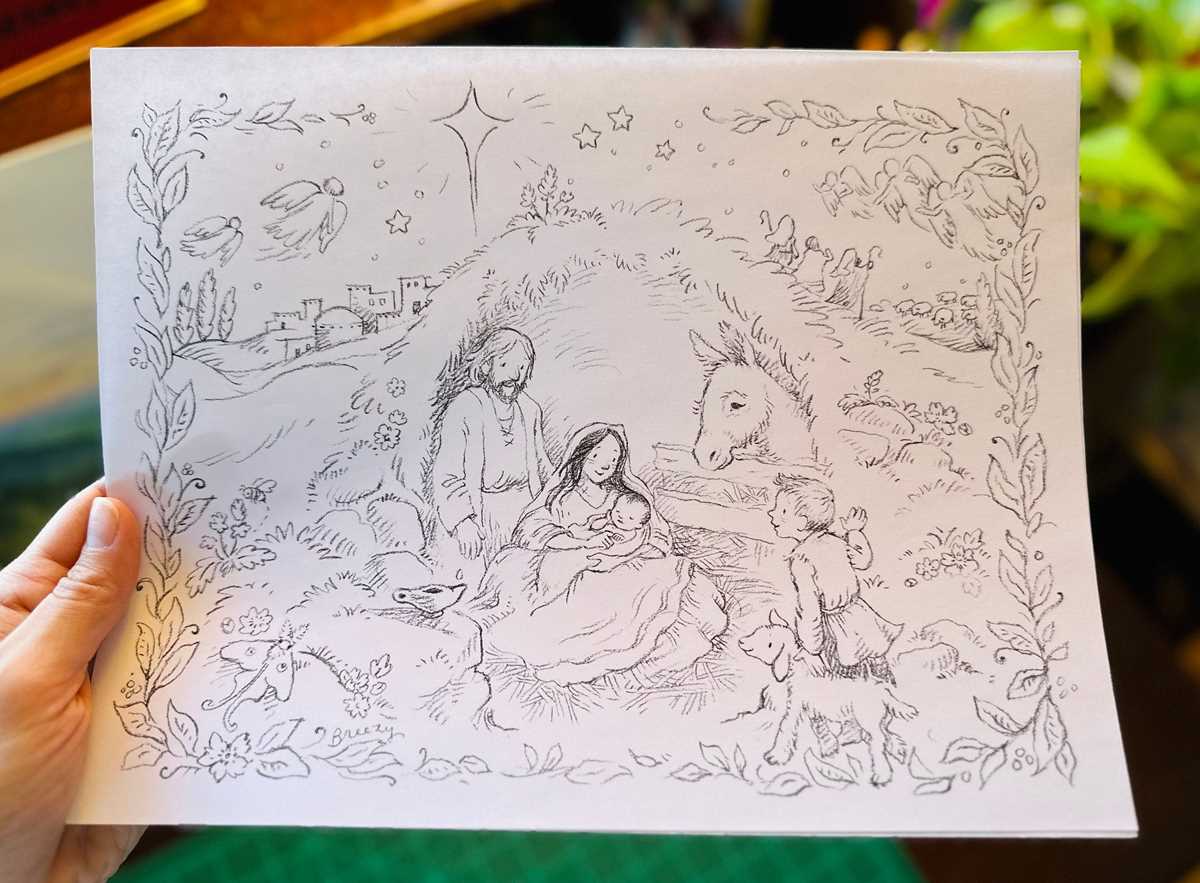 nativity scene coloring pages free printable nativity scene coloring pages free printable