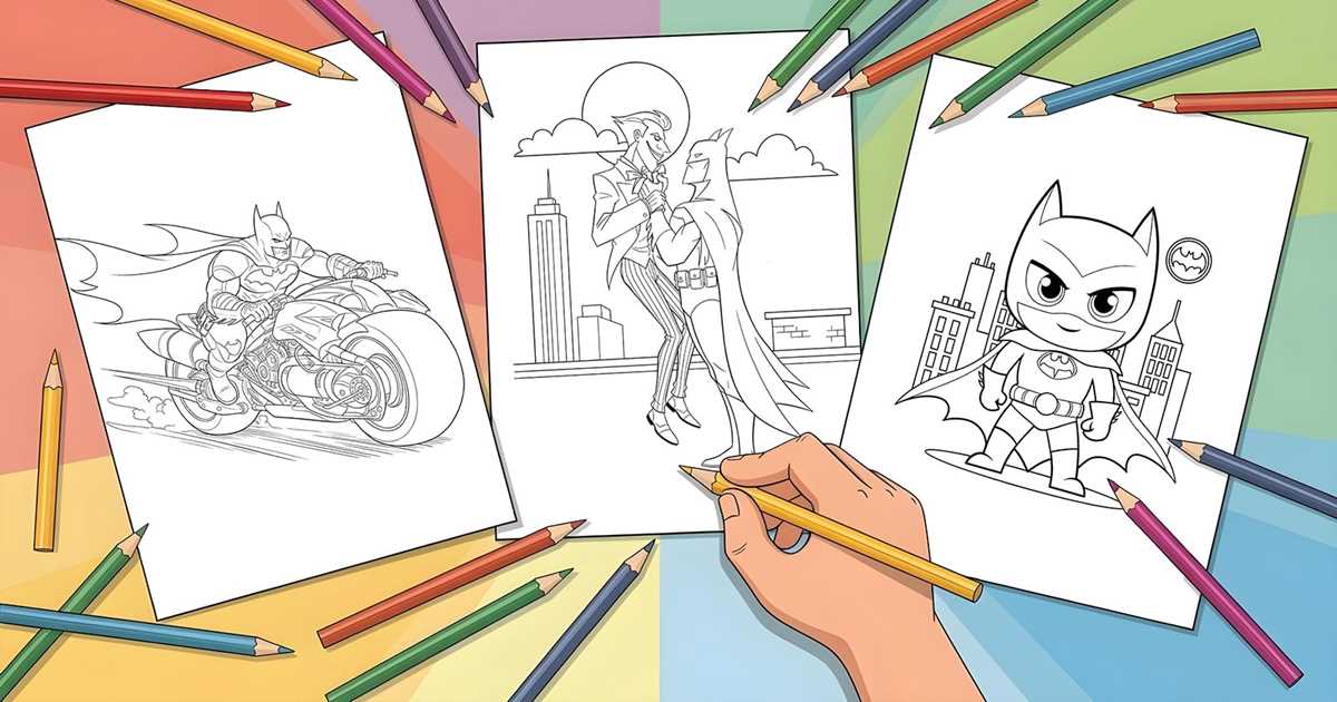 batman coloring page printable