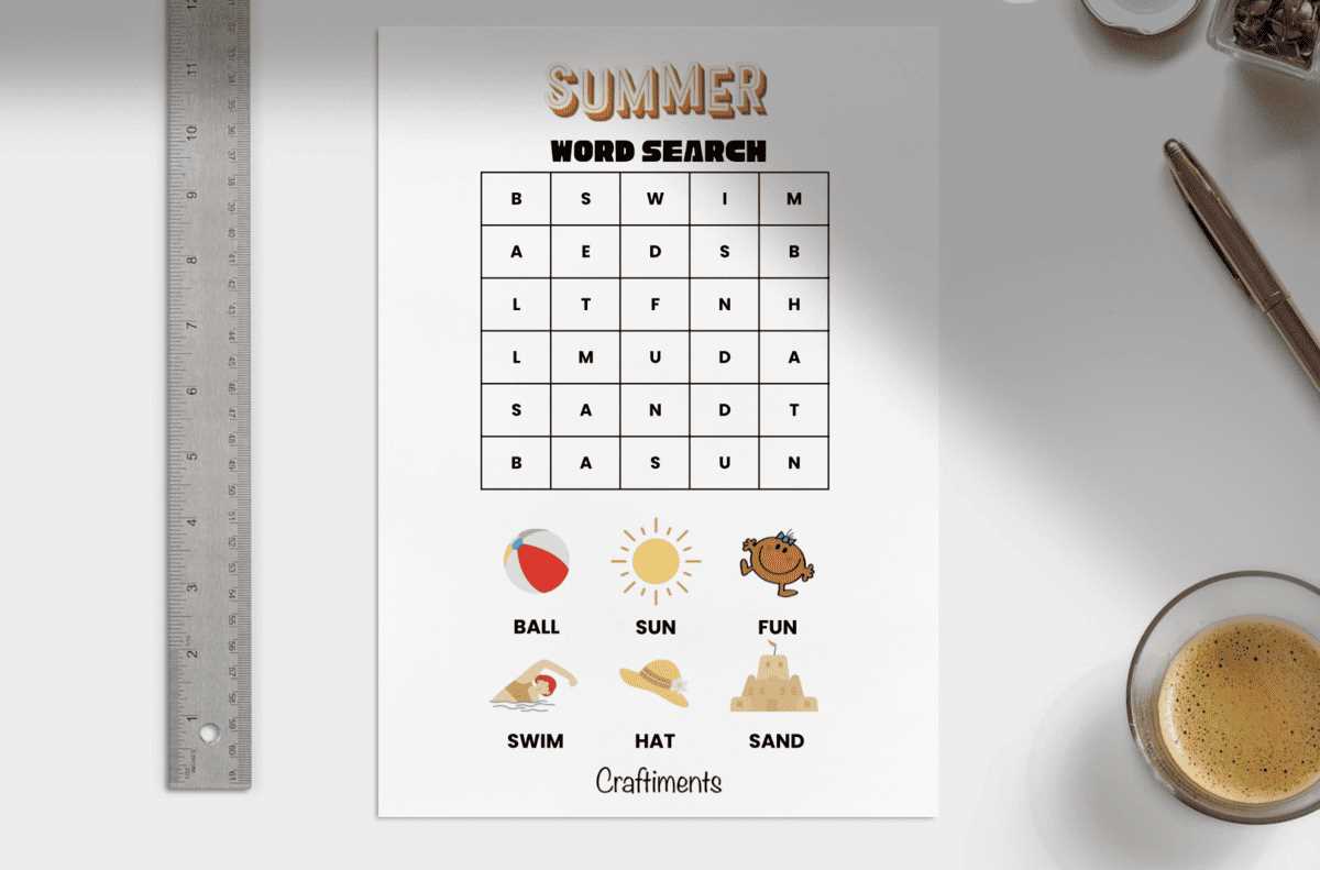 summer word search free printable summer word search free printable