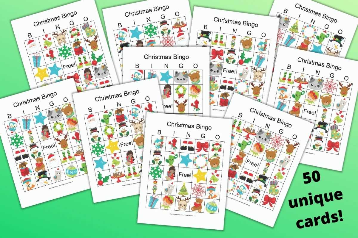 bingo printable christmas