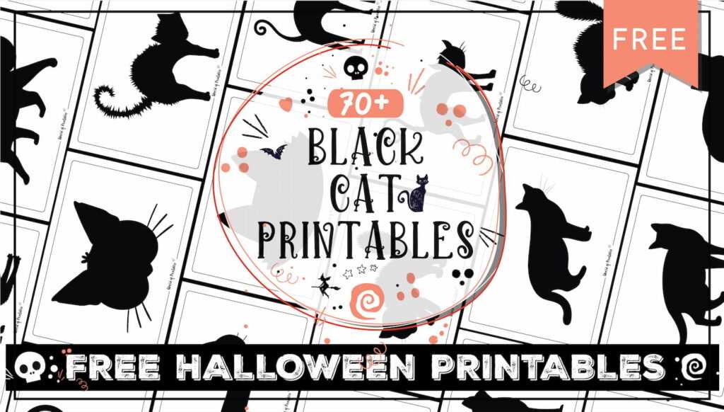 black cat printable
