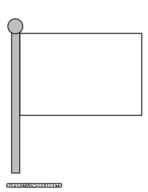 blank flag printable