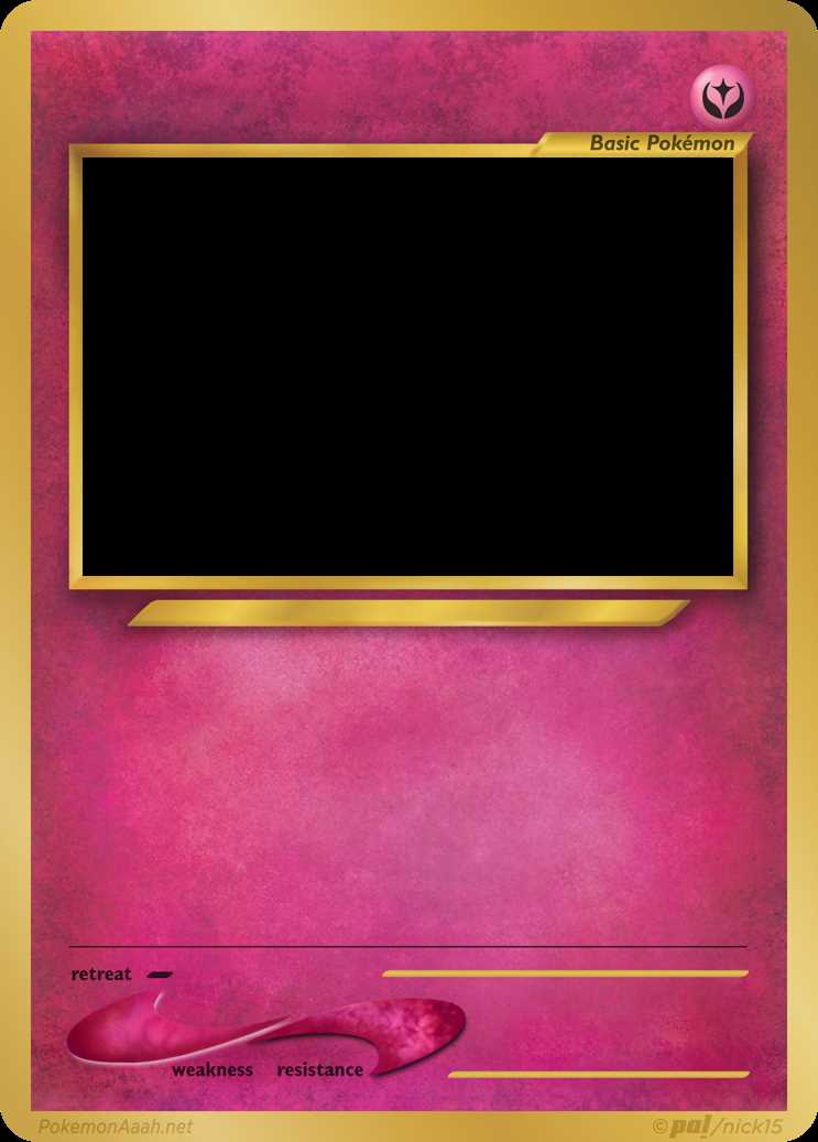 blank pokemon card printable