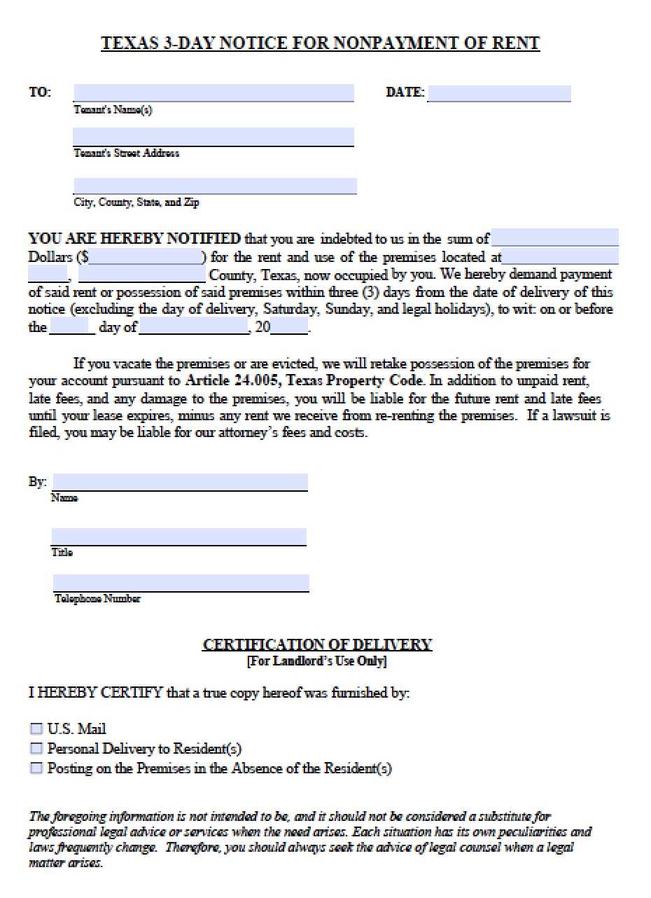 free printable rental agreement texas