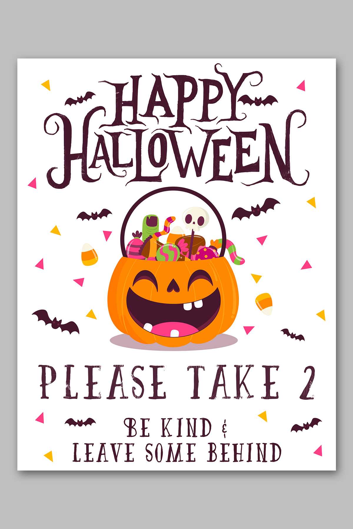 printable please take two halloween sign printable please take two halloween sign