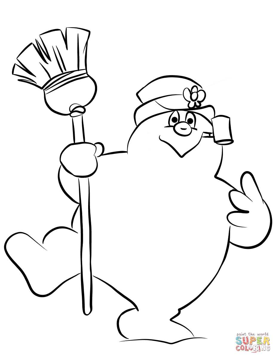 printable frosty the snowman