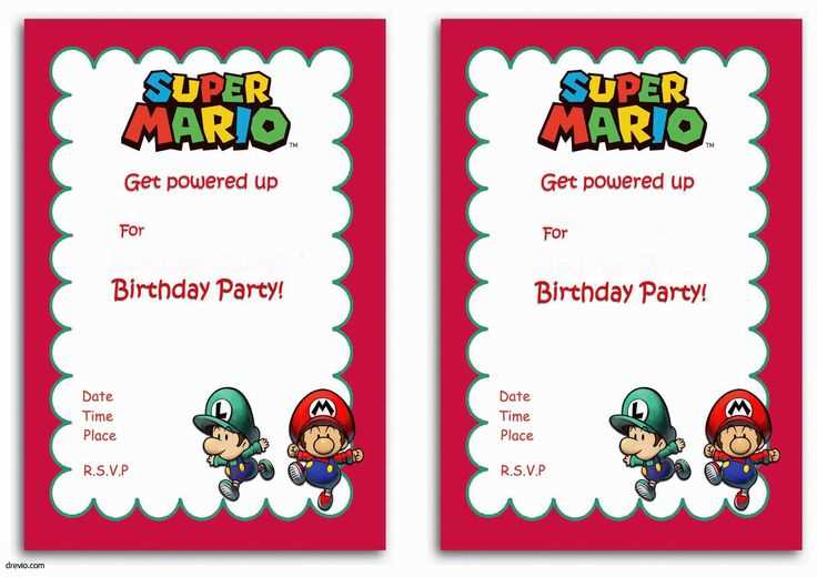 super mario printable birthday invitations super mario printable birthday invitations