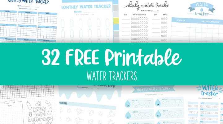 water tracker printable