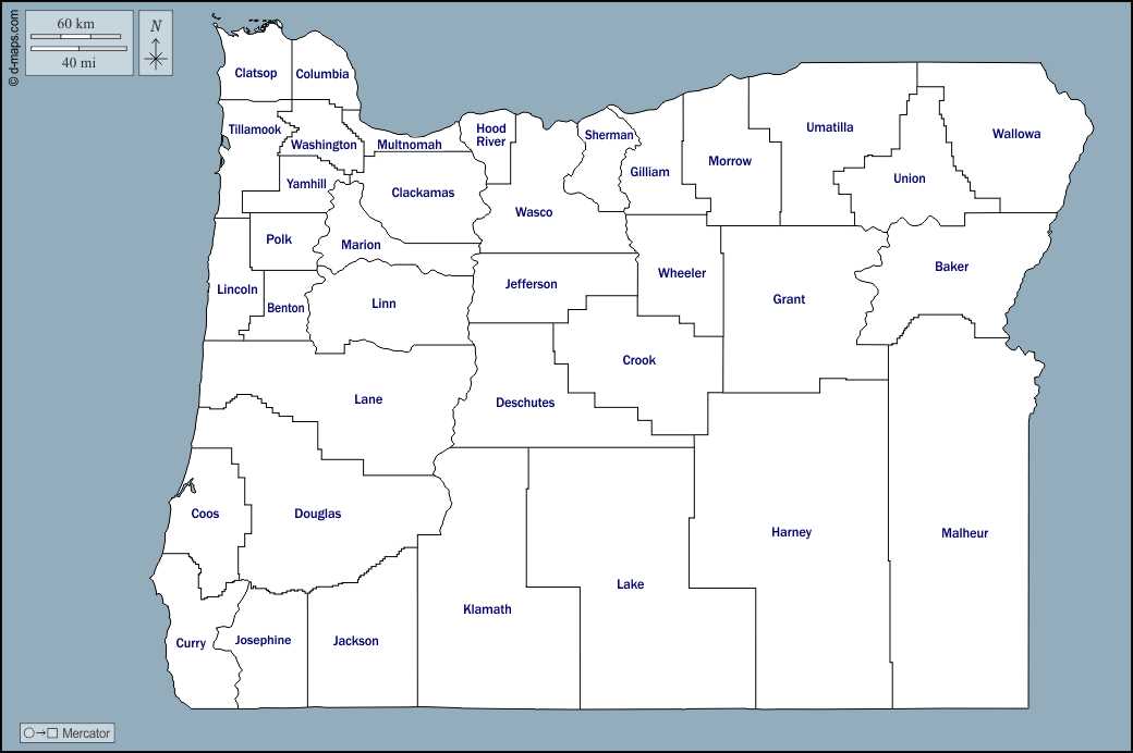 map of oregon printable map of oregon printable