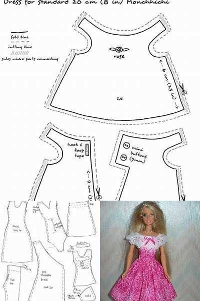 barbie clothes pattern free printable
