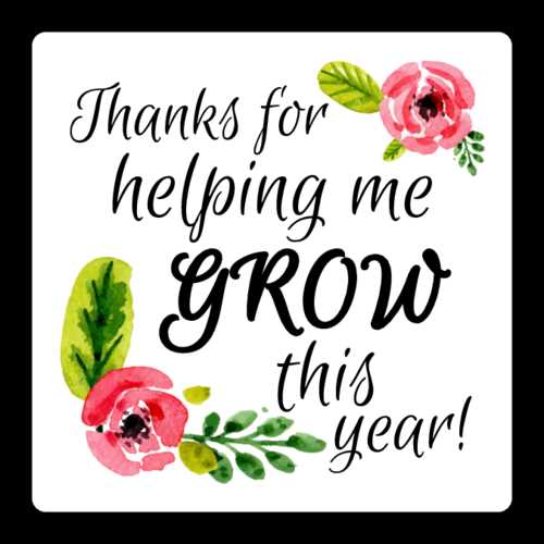 thank you for helping me bloom free printable