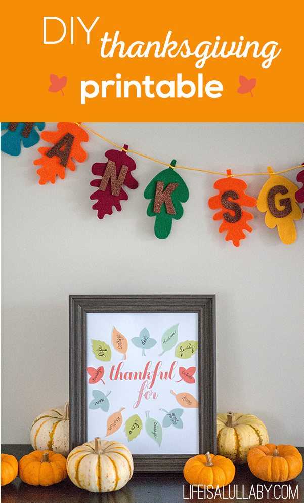 thanksgiving printable crafts