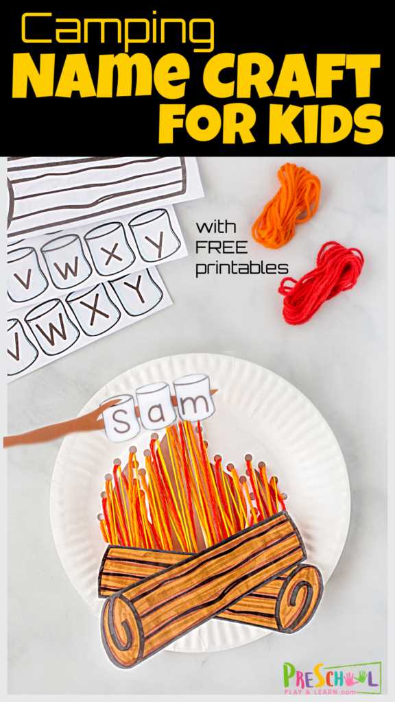 camping craft printable camping craft printable